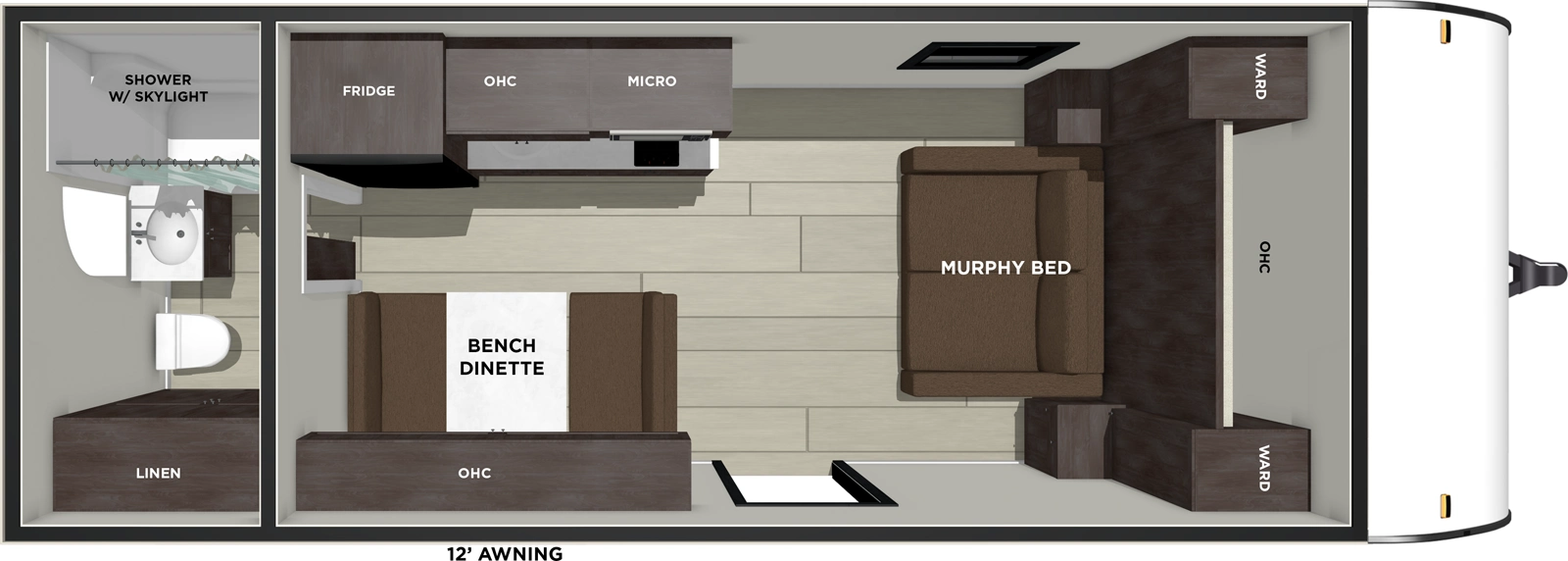 Wildwood Fsx 167RBK Floorplan